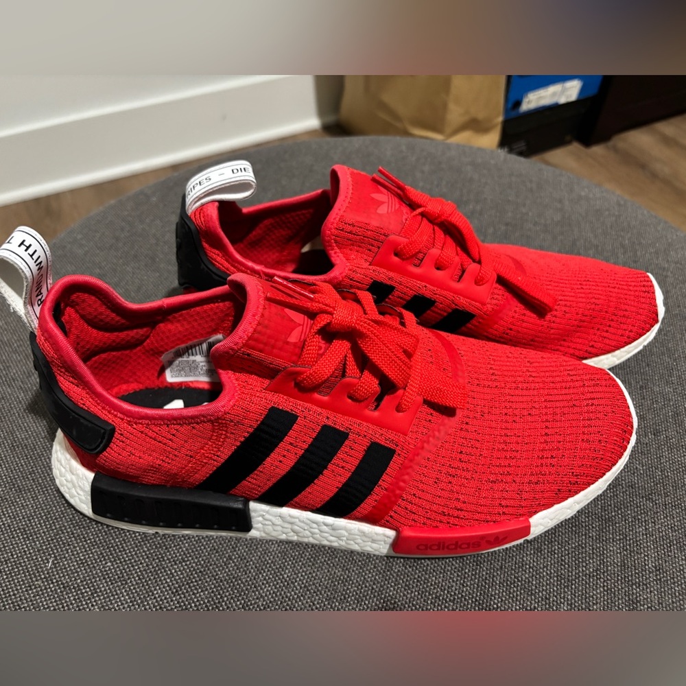 Adidas NMD R1 Red and Black Sneakers